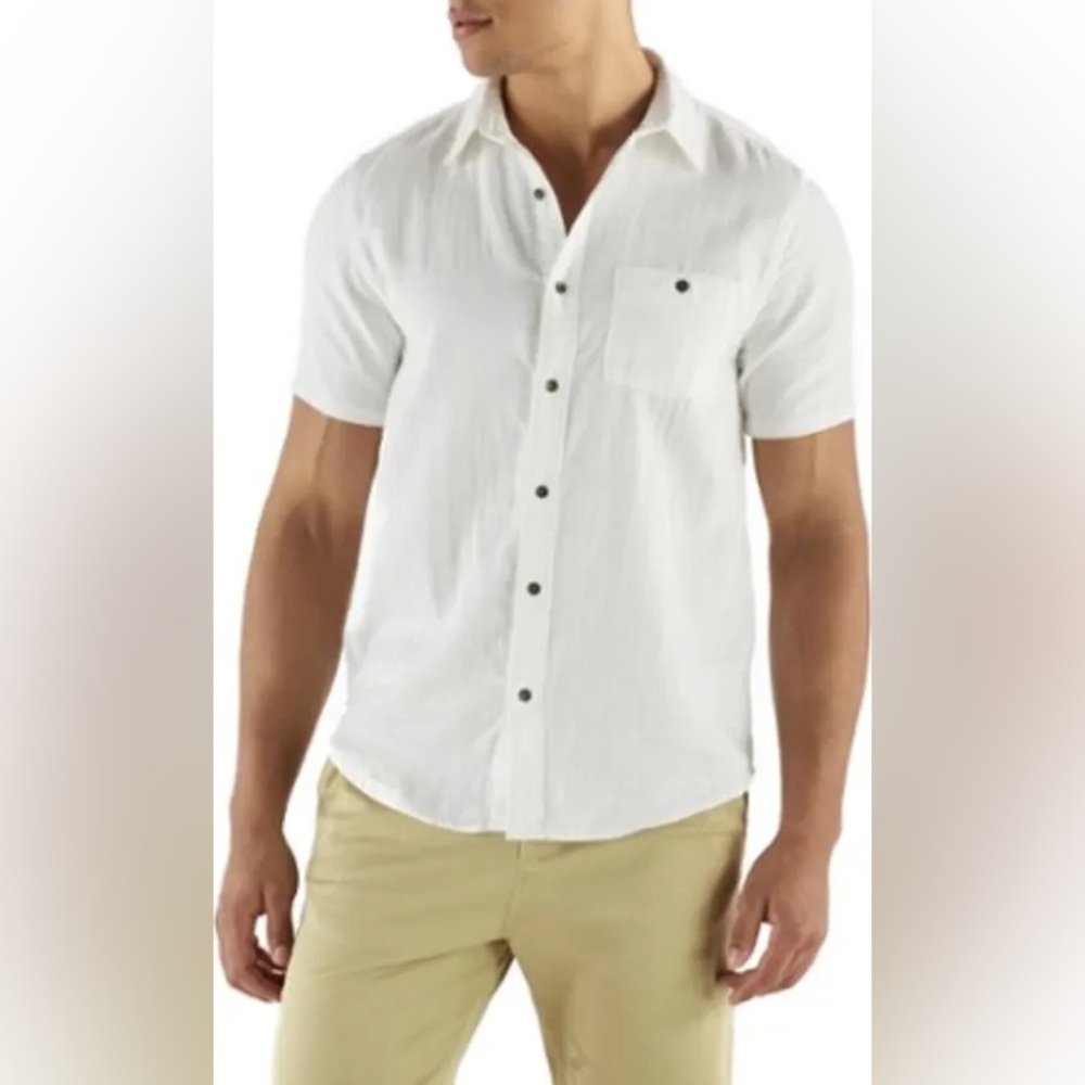 Blanco linen dress shirt
